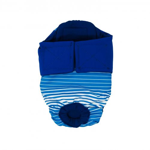 royal blue on blue stripes diaper