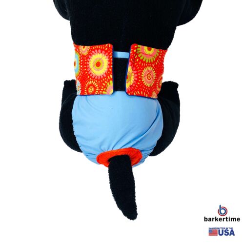 starblast red on sky blue diaper - model 2 starblast red on sky blue diaper - model 2