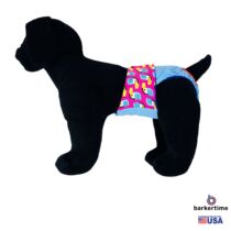 toucan pink on sky blue diaper – model 1