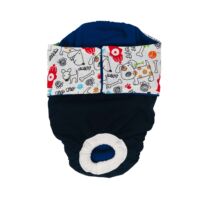 Ruff Ruff on Black Dog Diaper