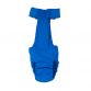 aqua blue premium diaper overall - back