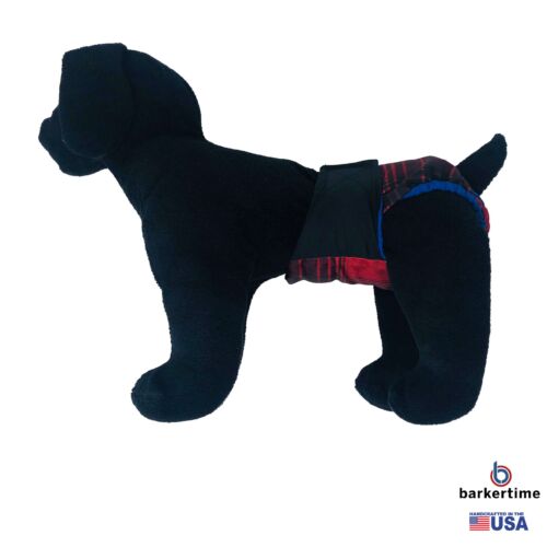 black on red plaid diaper - model 1 black on red plaid diaper - model 1