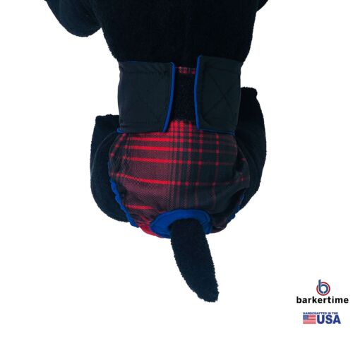 black on red plaid diaper - model 2 black on red plaid diaper - model 2