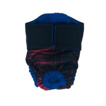 Black on Red Plaid   Cat Diaper