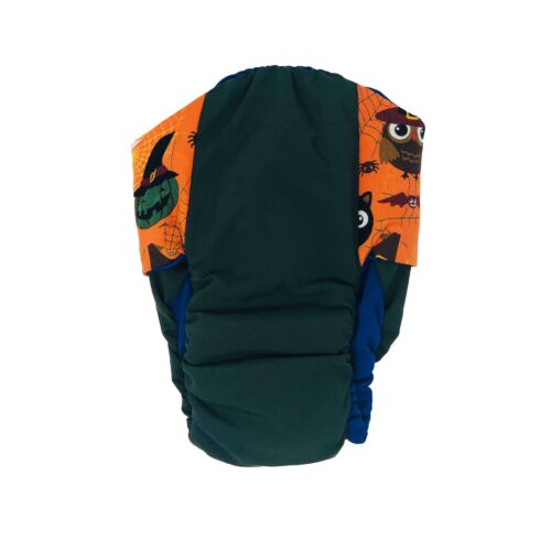 halloween on green diaper - back halloween on green diaper - back