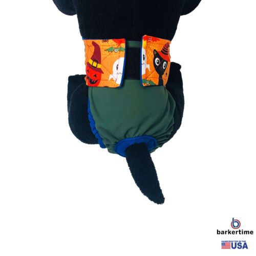 halloween on green diaper - model 2 halloween on green diaper - model 2