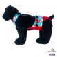 holiday doggie on red diaper overall - model 1