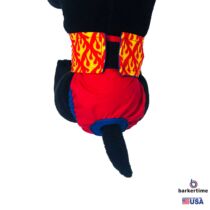 hot flames on red diaper – model 2