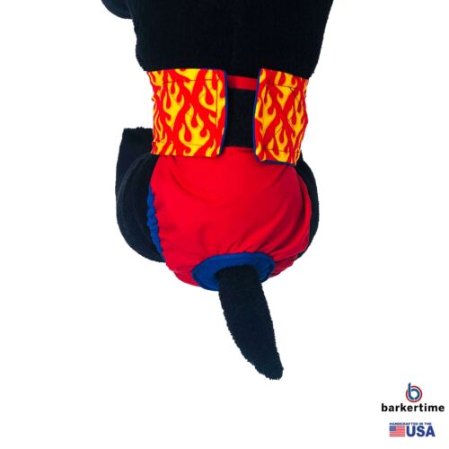 hot flames on red diaper - model 2 hot flames on red diaper - model 2