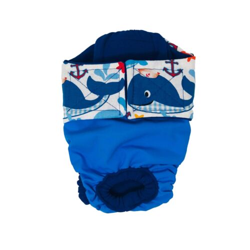 sea buddies on sky blue diaper