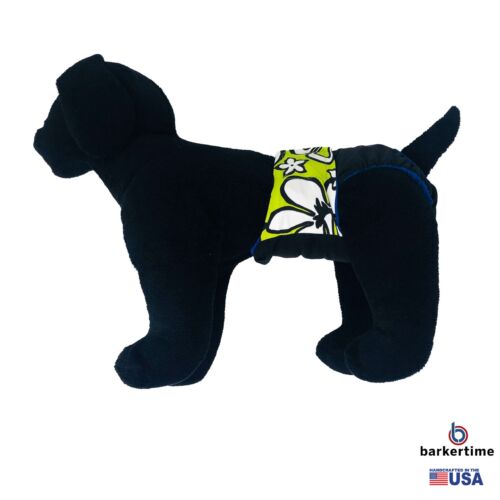 white hawaiian lime green on black diaper - model 1 white hawaiian lime green on black diaper - model 1