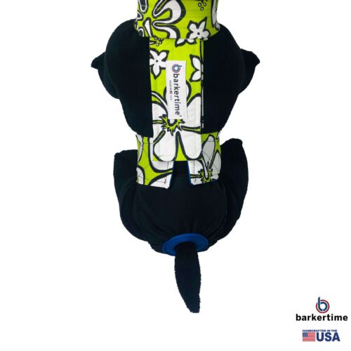 white hawaiian lime green on black diaper overall - model 2 white hawaiian lime green on black diaper overall - model 2