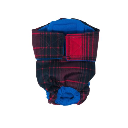 red plaid premium diaper