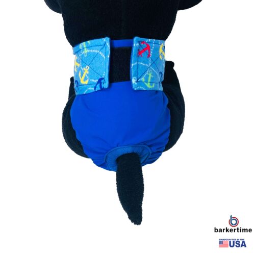 blue anchors on blue diaper - model 2 blue anchors on blue diaper - model 2