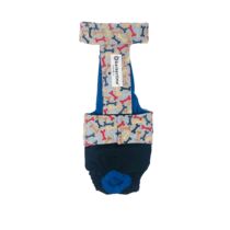 Bones Appetit on Black   Dog Diaper Overall