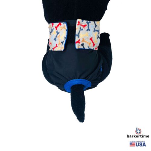 bones appetit on black diaper - model 2 bones appetit on black diaper - model 2