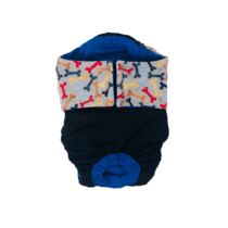 Bones Appetit on Black Dog Diaper