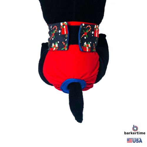 christmas presents on red diaper - model 2 christmas presents on red diaper - model 2