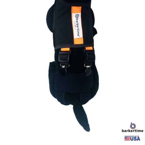 neon orange on black diaper suspender harness - model 2 neon orange on black diaper suspender harness - model 2