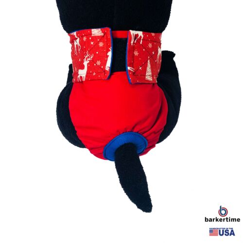 reindeer on red diaper - model 2 reindeer on red diaper - model 2