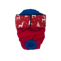 Reindeer on Red Dog Diaper
