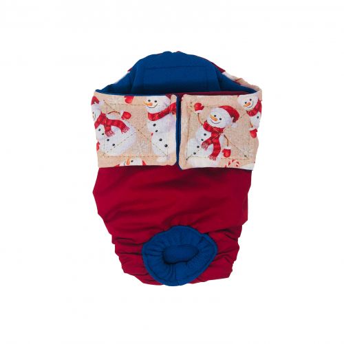 snowman on red diaper