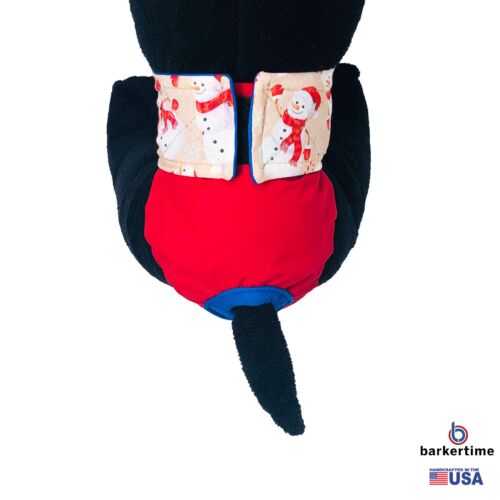 snowman on red diaper - model 2 snowman on red diaper - model 2