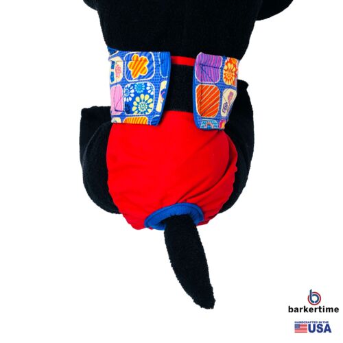 flower window purple on red diaper - model 2 flower window purple on red diaper - model 2