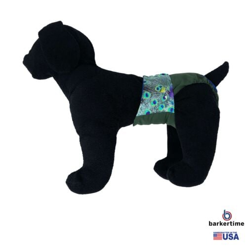 peacock on green diaper - model 1 peacock on green diaper - model 1