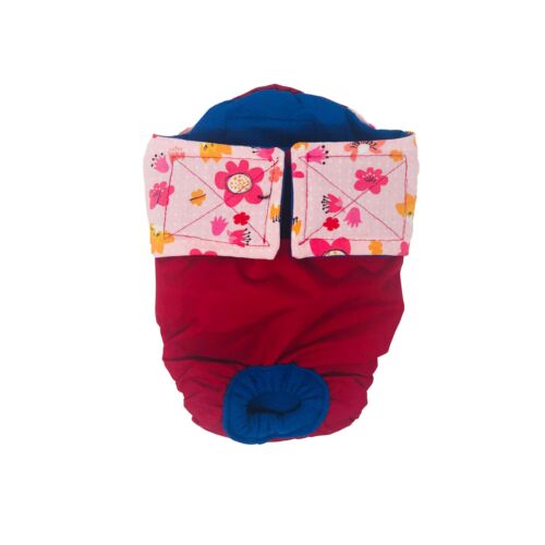 spring flower on red diaper