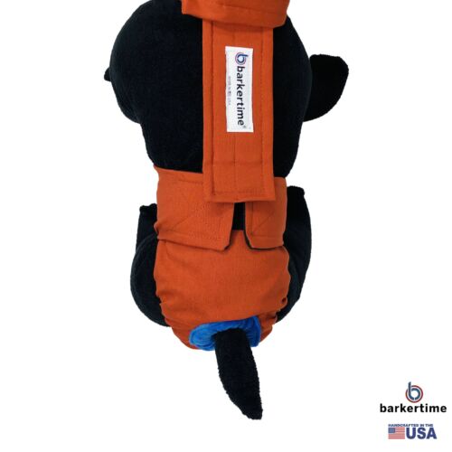 burnt orange diaper overall - model 2 burnt orange diaper overall - model 2