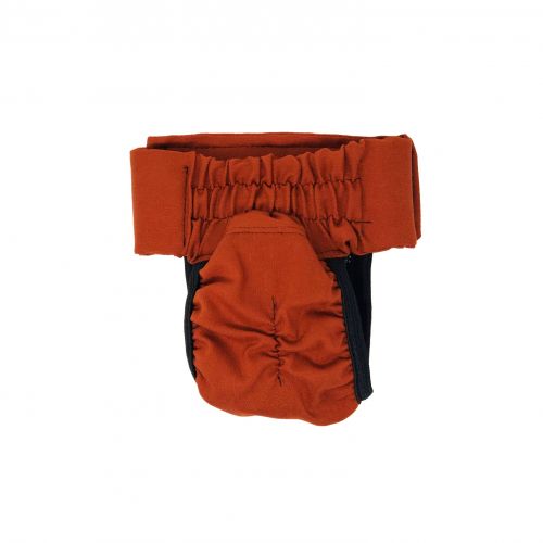burnt orange diaper pull-up - back
