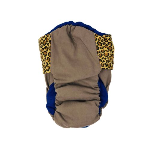 leopard on beige diaper - back leopard on beige diaper - back