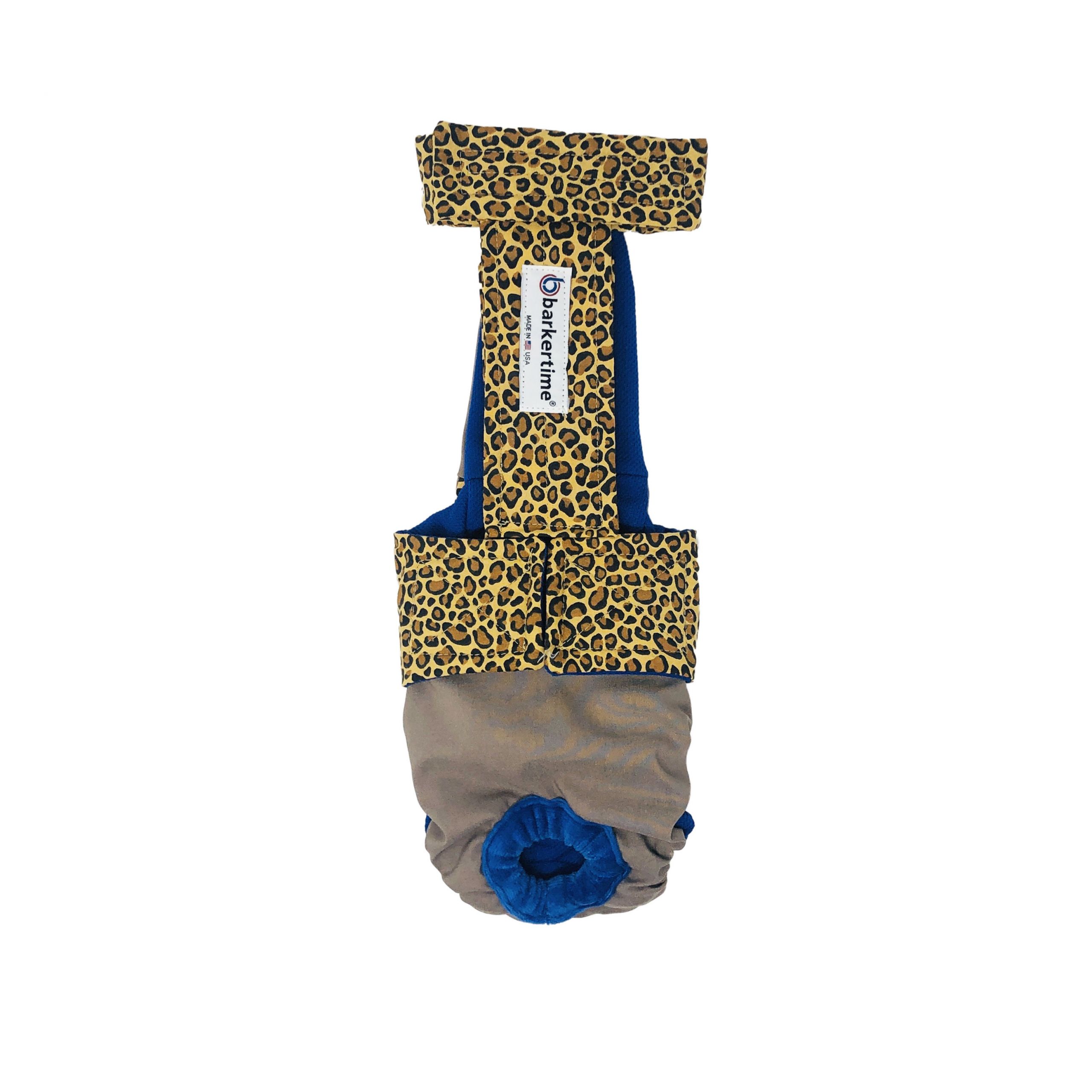 Leopard on Beige   Dog Diaper Overall