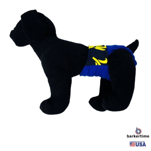 yellow hawaiian on blue diaper - model 1 yellow hawaiian on blue diaper - model 1