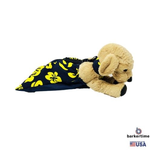 yellow hawaiian on blue drag bag - model 1 yellow hawaiian on blue drag bag - model 1