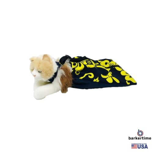 yellow hawaiian on blue drag bag - model 2 yellow hawaiian on blue drag bag - model 2