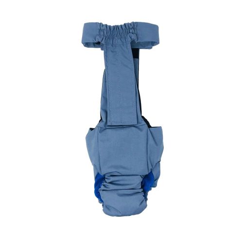 baby blue diaper overall - back