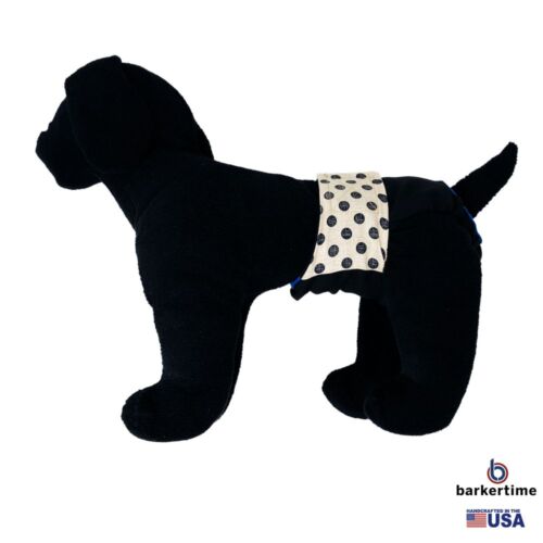 black polka dot on vintage white diaper - model 1 black polka dot on vintage white diaper - model 1