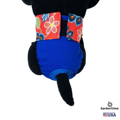 four seasons red flowers on blue diaper - model 2 four seasons red flowers on blue diaper - model 2