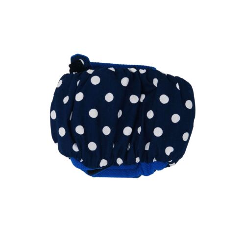 navy blue polka dot belly band - back navy blue polka dot belly band - back