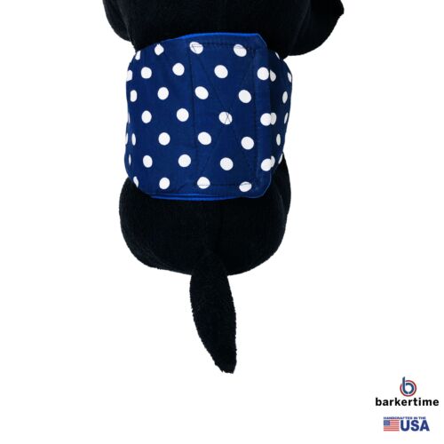 navy blue polka dot belly band - model 2 navy blue polka dot belly band - model 2