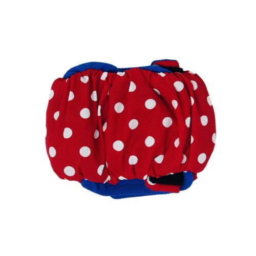 red polka dot belly band - back red polka dot belly band - back