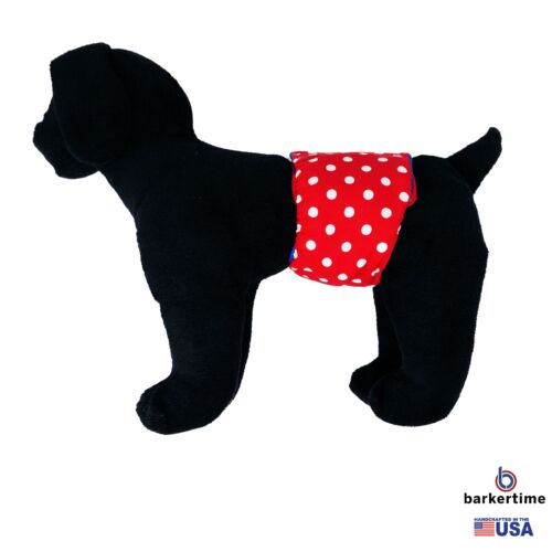 red polka dot belly band - model 1 red polka dot belly band - model 1