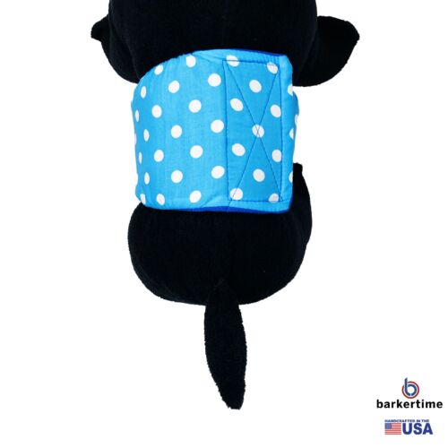 sky blue polka dot belly band - model 2 sky blue polka dot belly band - model 2