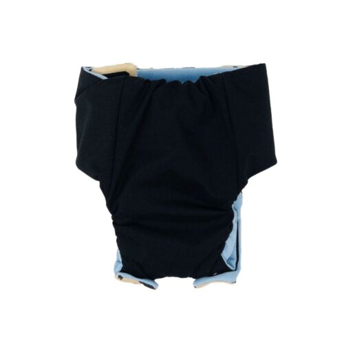 black on mustache diaper snappy - back black on mustache diaper snappy - back