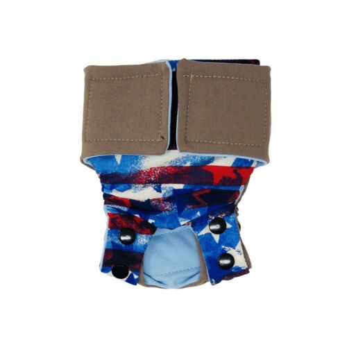 brown on stars and stripes diaper snappy brown on stars and stripes diaper snappy
