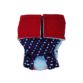 cherry red on patriotic stars diaper snappy