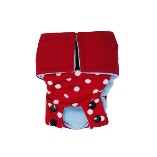 red on red polka dot diaper snappy