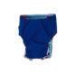 royal blue on red polka dot diaper snappy - back